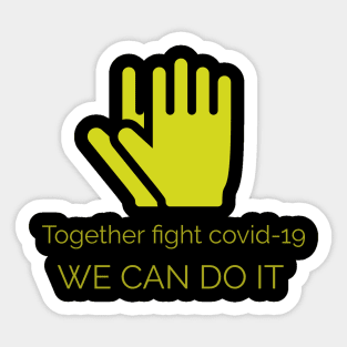 Fight covid-19 Sticker